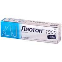 Лиотон 1000 гель 1000МЕ/г 30г фото