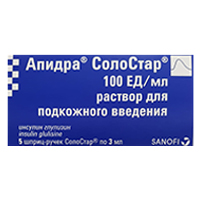 Апидра СолоСтар раствор для инъекций 100ЕД/мл 3мл фото