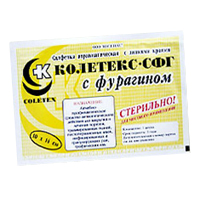 Салфетки атравматические "Колетекс-СФГ-1" с липкими краями 10х14см фото