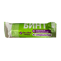 Бинт марлевый медицинский стерильный 5м х 10см фото