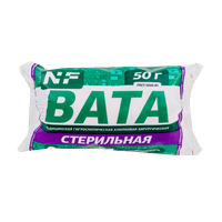 Вата медицинская гигроскопическая хирургическая стерильная 50г фото