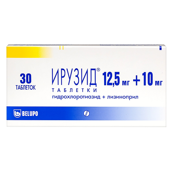 Ирузид таблетки 12,5мг+10мг фото
