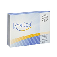 Клайра таблетки набор 2мг+2мг, 3мг+2мг,1мг, 3мг фото