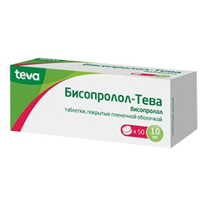 Бисопролол-Тева таблетки 10мг фото