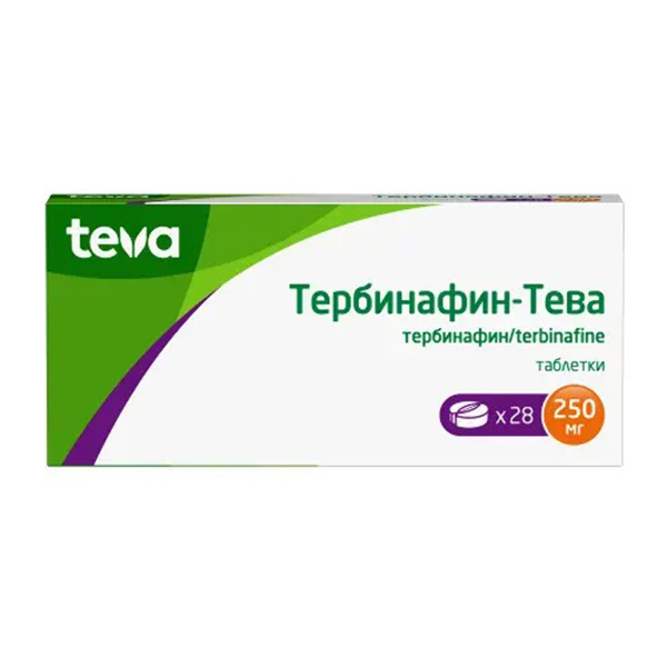 Тербинафин-Тева таблетки 250мг фото