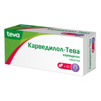 Карведилол-Тева таблетки 25мг фото