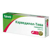 Карведилол-Тева таблетки 6,25мг фото