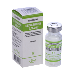 Цефазолин Эльфа порошок для приготовления инъекционного раствора 1г фото