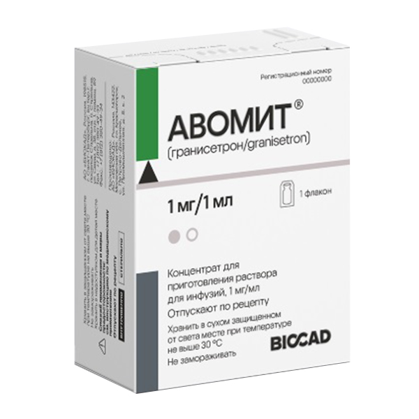 Авомит концентрат для приготовления инъекционного раствора 1мг/мл 1мл фото