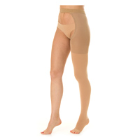 Колготки антиварикозные 1КК , открытый носок, цвет бежевый, левые раз. 2 арт. 410 фото