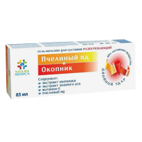 Гель-бальзам &quot;Пчелиный яд  и Окопник&quot; серии &quot;Natura Medica&quot; для суставов разогревающий 85мл фото