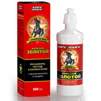 Бальзам "Золотой" с маслом эвкалипта и гвоздики "Лошадиная сила" 500мл фото