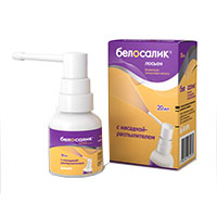 Белосалик лосьон раствор 0,05%+2% (спрей) 20мл фото