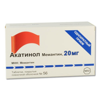 Акатинол Мемантин таблетки 20мг фото