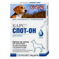 БАРС Спот-он раствор для наружного применения для собак 1мл фото