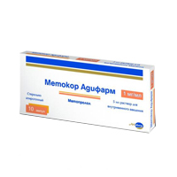 Метокор Адифарм раствор для внутривенных инъекций 1мг/мл 5мл фото