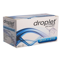 Иглы "Дроплет" для шприц-ручки 31G 8мм фото