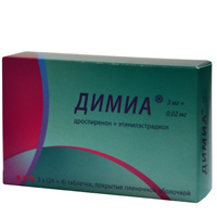 Димиа таблетки 3мг+0,02мг фото