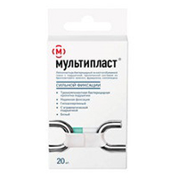 Лейкопластырь "Мультипласт" бактерицидный Сильной фиксации набор (4 размера) белый фото