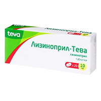 Лизиноприл-Тева таблетки 10мг фото