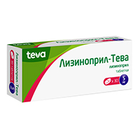 Лизиноприл-Тева таблетки 5мг фото