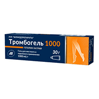 Тромбогель 1000 гель 1000МЕ/г 30г фото