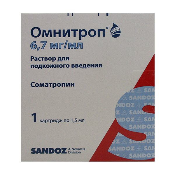 Омнитроп раствор для инъекций 6,7мг/мл 1,5мл фото