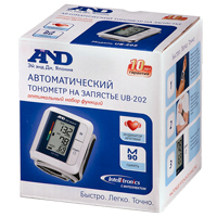 Измеритель артериального давления и частоты пульса (тонометр) "AND" UB-202 цифровой на запястье фото