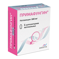 Примафунгин суппозитории 100мг фото