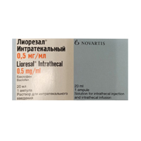 Лиорезал Интратекальный раствор для инъекций 0,5мг/мл 20мл фото