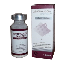 Цефтриаксон-ЛЕКСВМ порошок для приготовления инъекционного раствора 1г фото