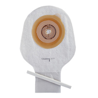 Калоприемник Алтерна однокомпонентный педиатрический дренируемый, мини капы, прозрачный, б/фильтра, маленький, со встр плоск пласт, вырез отверст 10-35мм фото