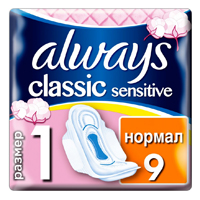 Прокладки "Always" Классик Сенситив Нормал фото