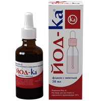 Йод-Ка раствор 10% 50мл фото