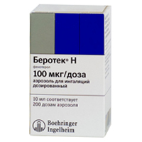 Беротек Н аэрозоль 100мкг/доза 10мл фото