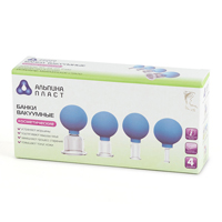 Банки вакуумные сухие полимерно-стеклянные БВ-01-"АП" косметические (диаметр: 50, 33, 22, 11мм) фото