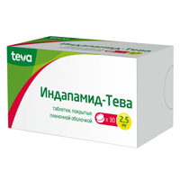 Индапамид-Тева таблетки 2,5мг фото