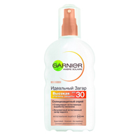 Спрей солнцезащитный "Ambre Solaire" "Идеальный загар" марки "Garnier" SPF30 200мл фото