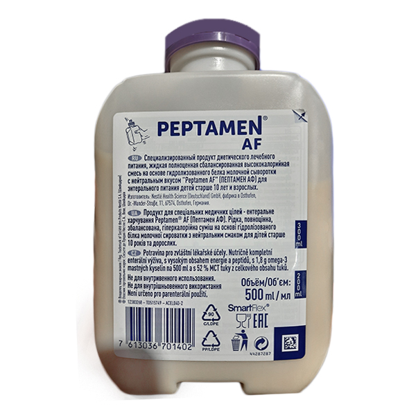 Peptamen AF (Пептамен АФ) смесь жидкая 500мл фото