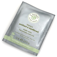 Маска "Laino" очищающая и регулирующая для лица с зеленой глиной 12г фото