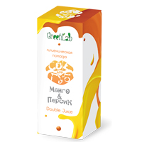 Помада гигиеническая "Сок для губ" "Double Juice" манго-персик 3,5г фото