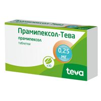 Прамипексол-Тева таблетки 0,25мг фото