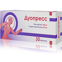 Дуопресс таблетки 160мг+25мг фото