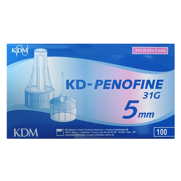 Иглы "KD-PENOFINE" для инсулиновых шприц-ручек 31G (0,25х5мм) фото