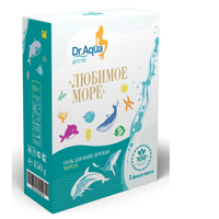 Соль для ванн &quot;Dr.Aqua&quot; серии &quot;Аква-детство&quot; детская &quot;Любимое море&quot; Череда фильтр-пакет 150г фото