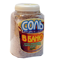 Соль морская "Соль в баню" Эвкалипт с микроэлементами с эфирным маслом из листьев эвкалипта 850г фото