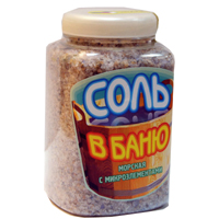 Соль морская "Соль в баню" с микроэлементами 850г фото