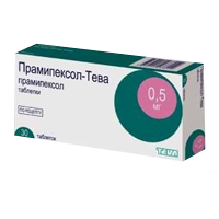 Прамипексол-Тева таблетки 0,5мг фото