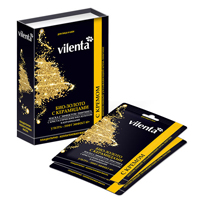 Маска "Vilenta" плацентарно-коллагеновая с кристаллическим био-золотом и керамидами + крем 4г фото