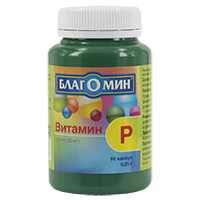 Благомин "Витамин Р (рутин) 30 мг" капсулы по 0,150г фото